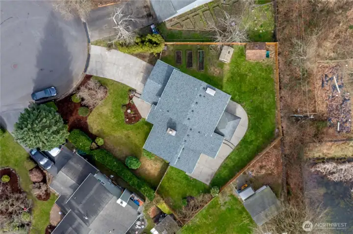 Overhead view of home!