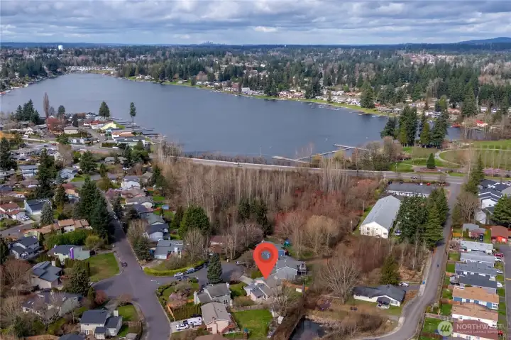 Located close to Lake Meridian, shopping, dining, and more!