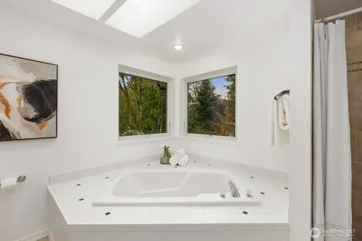Bathroom with jetted tub