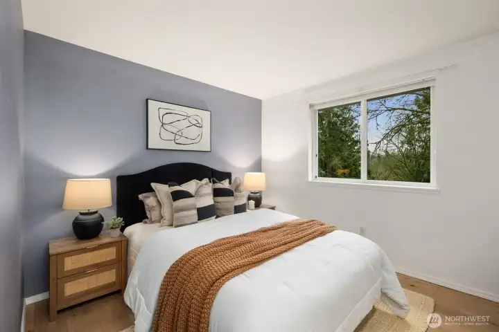 Airy, comfortable, with serene views