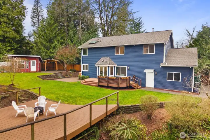 Inviting outdoor space with texture, color, and privacy