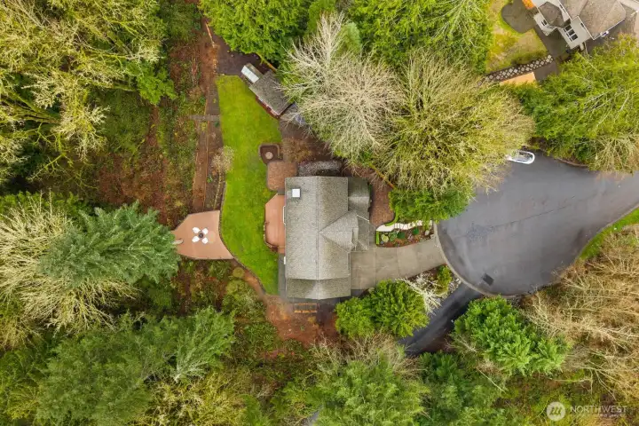 Full-property view from above
