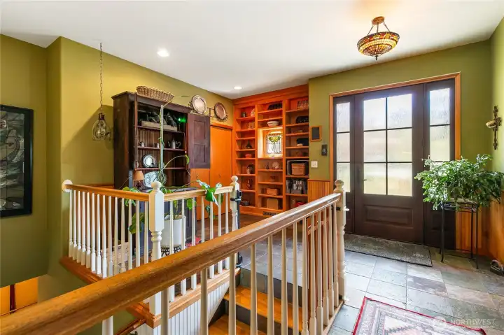 Built-ins and closet space by front door