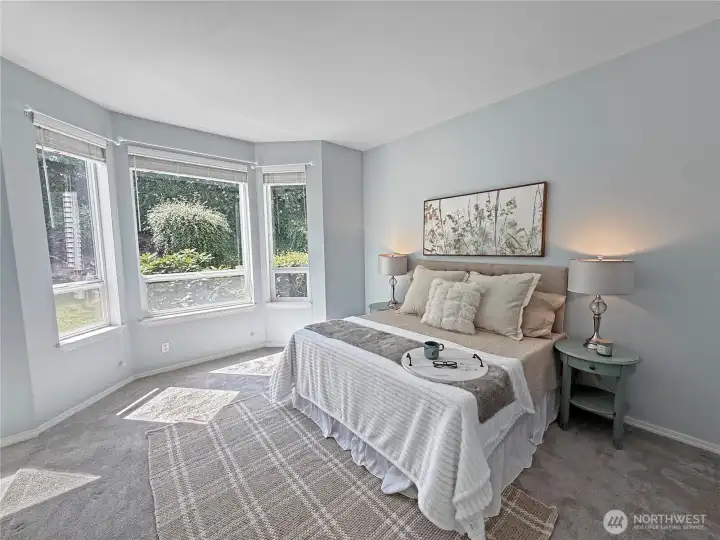 Really nice primary bedroom backs to the greenbelt. Really nice primary bedroom backs to the greenbelt.
