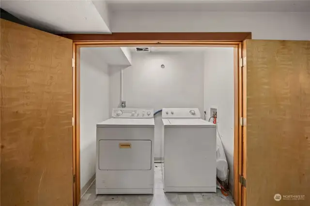 Laundry is available to all residents, and located in the basement.