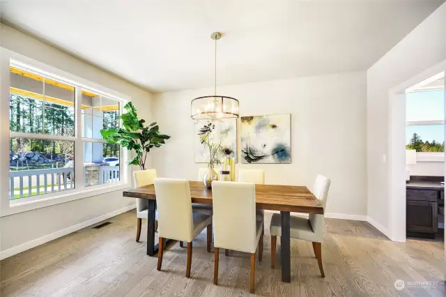 Formal dining room in previously built Aspen.