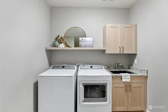 Laundry room / utility room with sink.