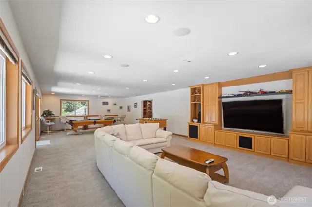 Massive rooms - this is, currently, used as a game/entertainment space.