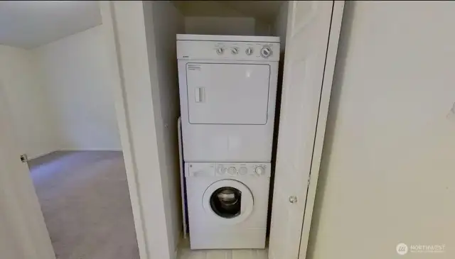 upstairs washer and dryer.  Fully vented to outside