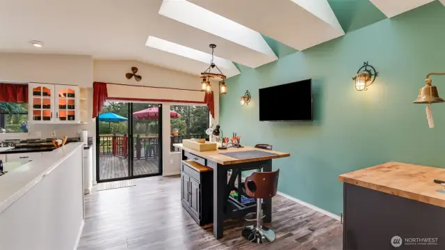 Dining area if you choose with skylights for natural light