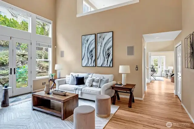 Gorgeous hardwoods throughout the main floor