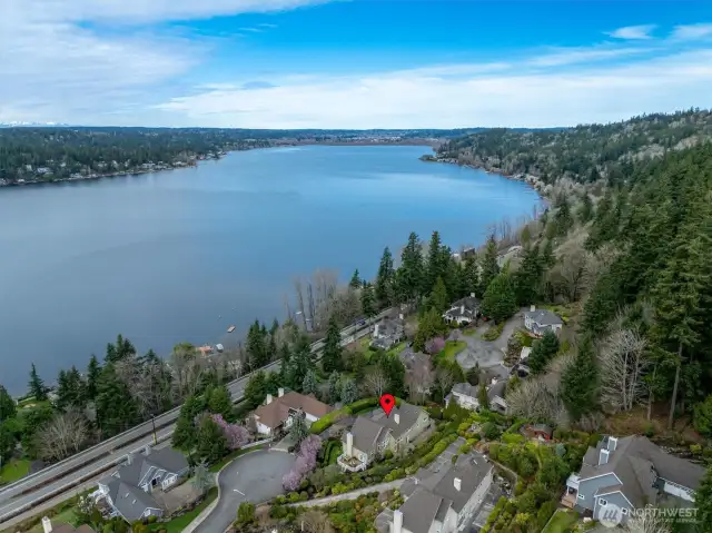 This home is part of a private small community beach with 100 ft of beach front, a dock and mooring balls for your boat.   Don't miss this Lake Sammamish opportunity!