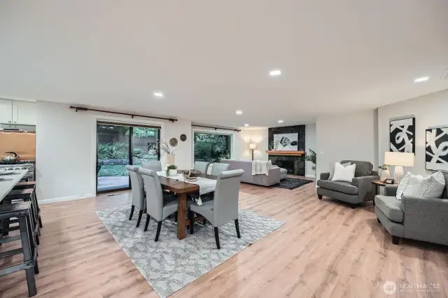 Walk into an open floor plan perfect for entertaining
