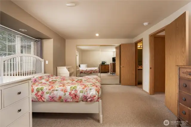 Bath adjoins primary bedroom.