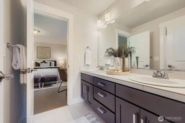 Jack and Jill Bath Between Bedrooms 2 & 3