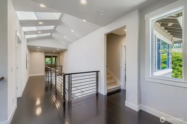 Soaring Ceilings & Light Filled Hallway