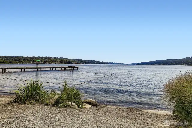 Nearby Enatai Beach From Walking & Biking Trail