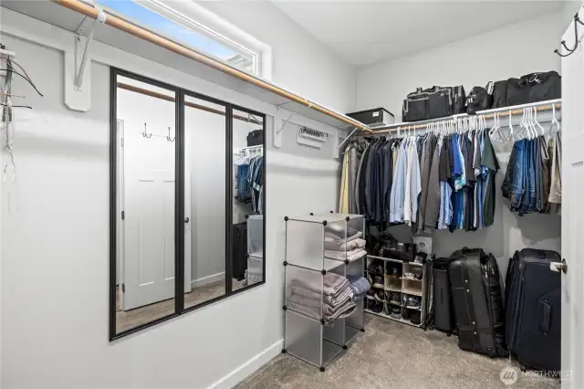 ... and extra large walk-in closet!