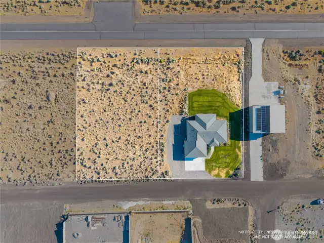 So much room to design your hangar, pool,  ADU, detached RV barn and more!
