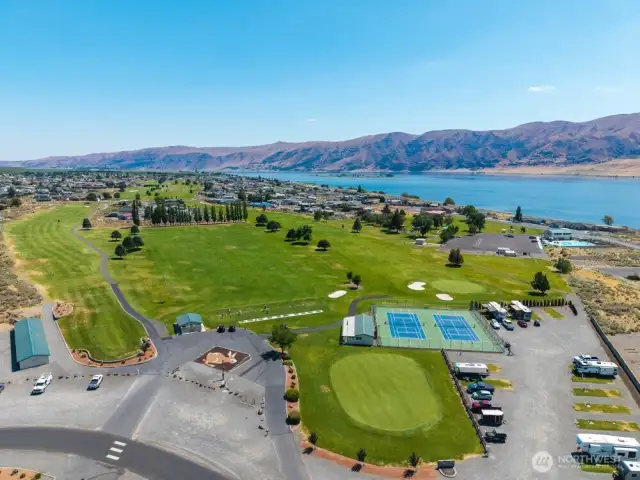 Just off the golf course are the much-beloved  pickleball courts, as well as RV parking.