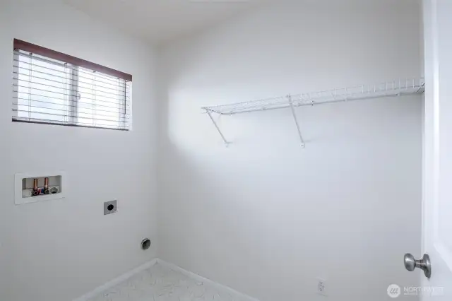 Utility Room At The Top Of Stairs With Brand New Laminate Flooring (Installed Aug 2025).