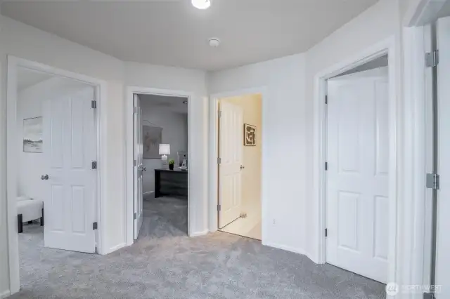 2nd Level Hallway To All Bedrooms And Full Bathroom