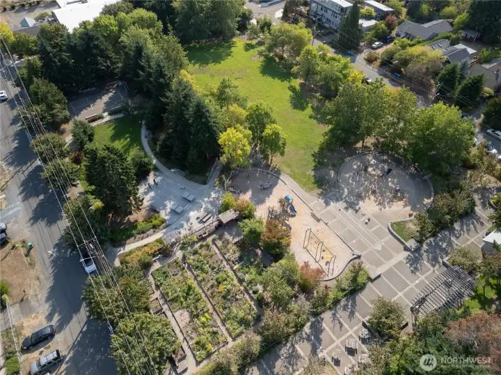 Greenwood Park is just two blocks away.
