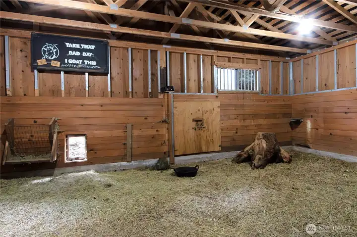 Stall in the barn outbuilding.