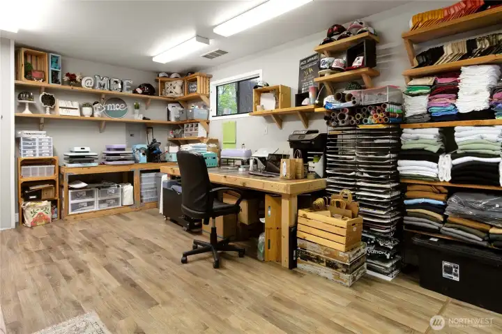 Workshop space in the Barn outbuilding.
