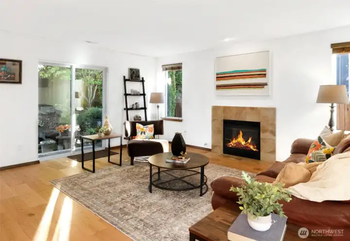The perfect spot to unwind — gather around the fire and enjoy cozy evenings with friends and family