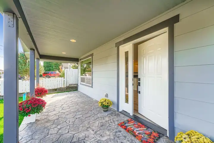 How beautiful would your new porch swing look here?!