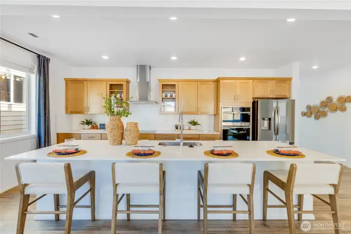 Staged photos are of model home