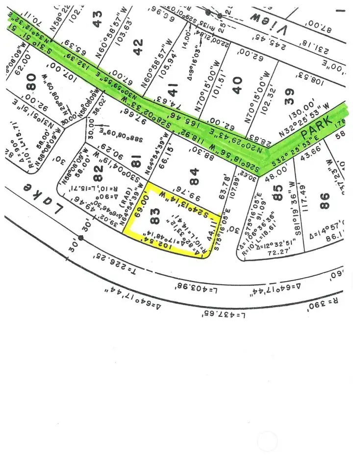 Property Dimensions - 32 Lake Louise Dr.