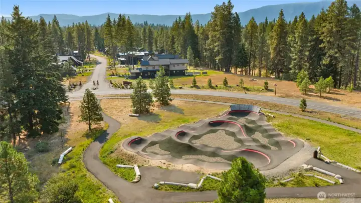 New Pump track and park next to owners only Nelson Pool and playfield