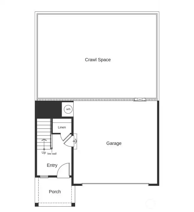 For layout purposes, not of actual home