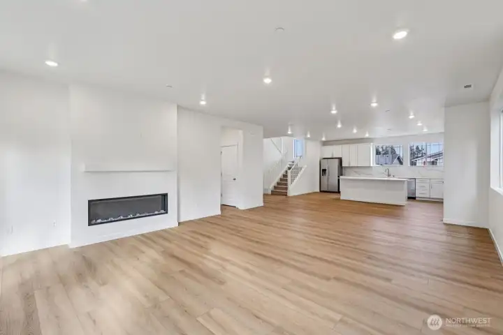 Showing fireplace upgrade, not actual home