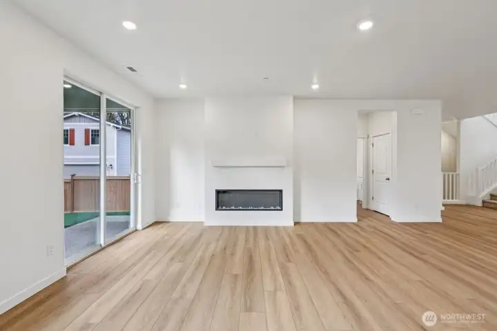 Showing fireplace upgrade, not actual home