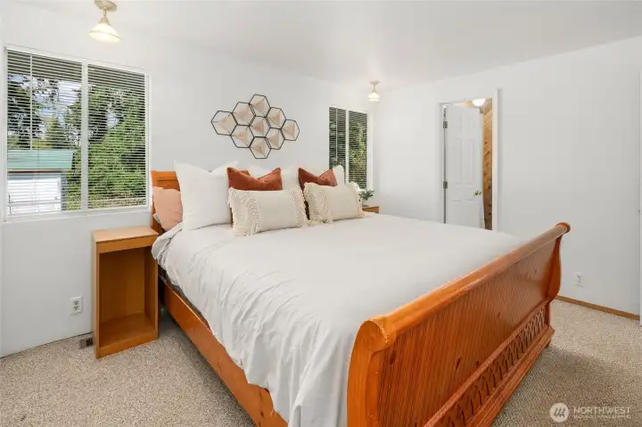 Owner Suite faces backyard.