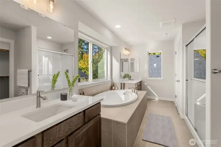 Soaking tub for your pleasure.