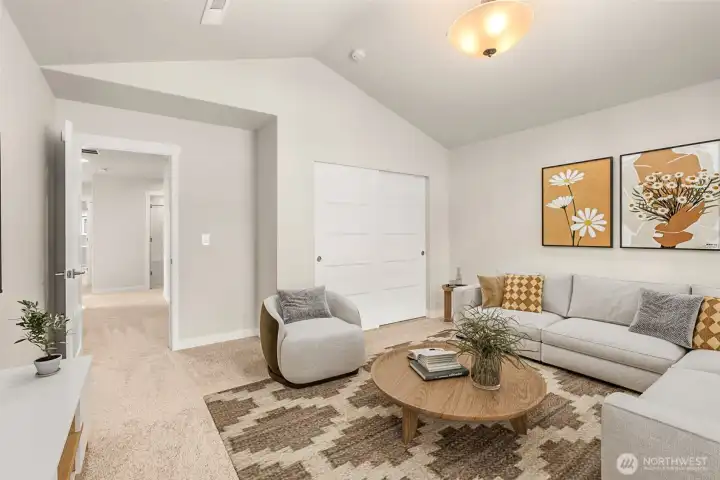 Can be used as an office, flex room or gym.