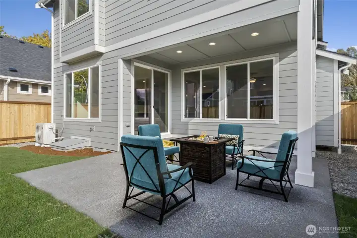 Outdoor living space.