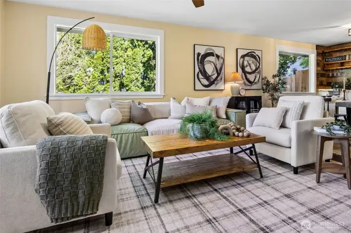 Imagine relaxing in the front room.