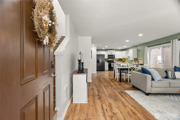 Welcoming open floor plan