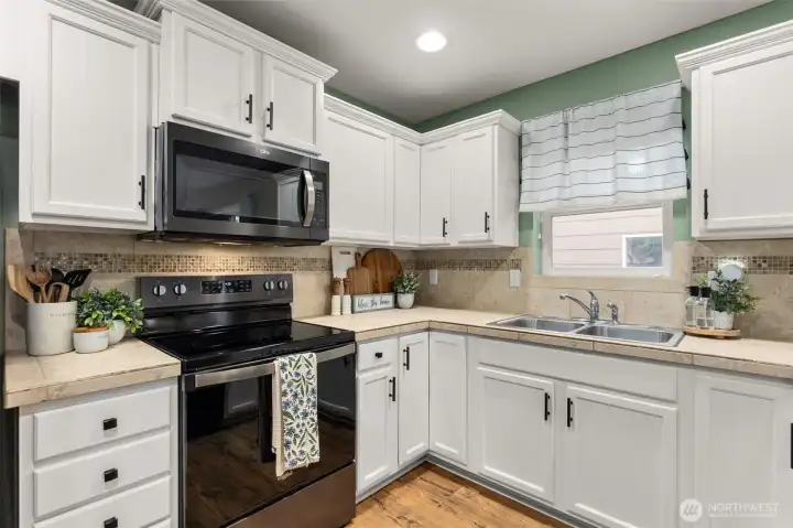 Bright windows throughout home