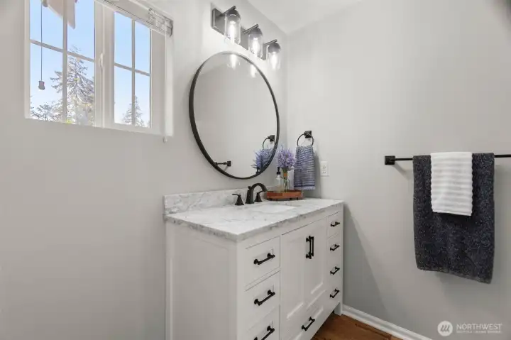 Updated primary bathroom