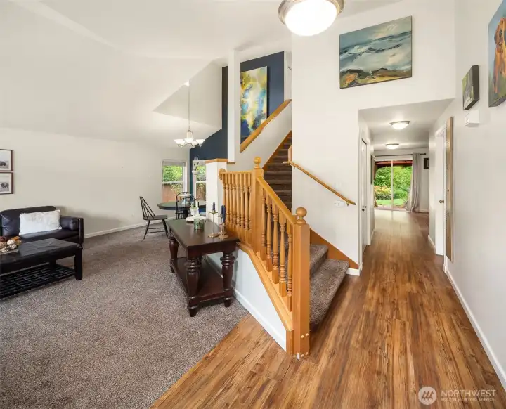 Entrance foyer with stairs to second story