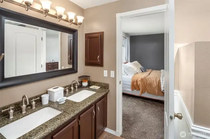 Remodeled primary bathroom.