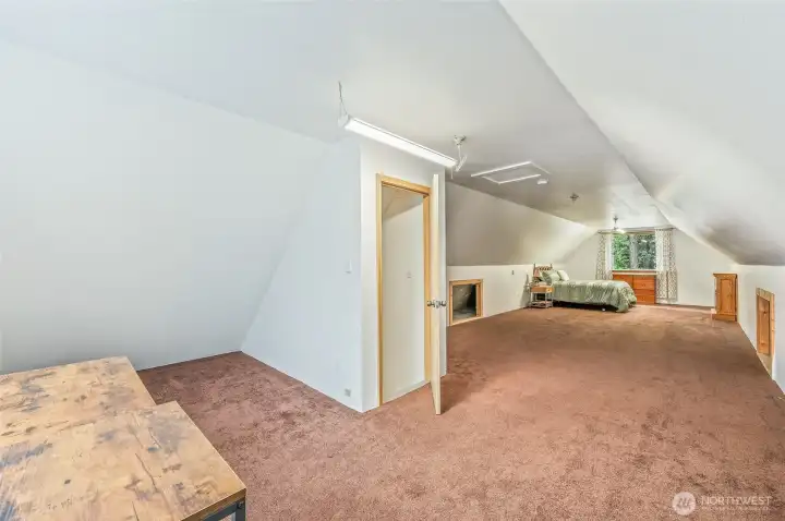 garage upstairs finished space