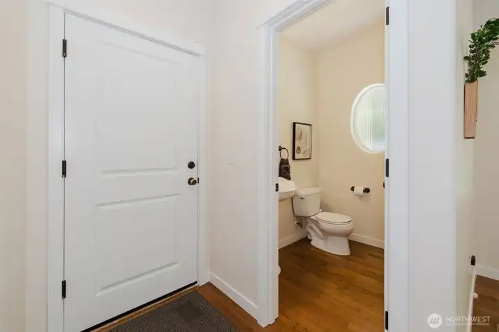 1/2 bath on main level 1/2 bath on main level