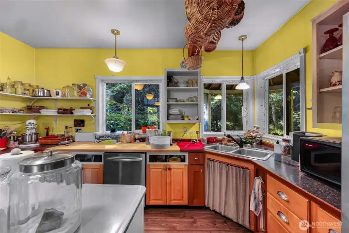 Plenty of useful space in the kitchen
